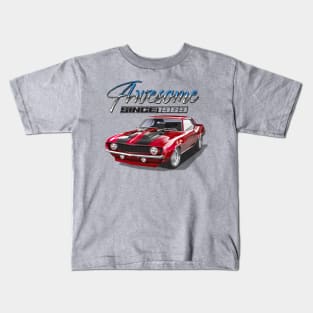 Awesome Since 1969 Red Chevy Camaro Muscle Car Kids T-Shirt